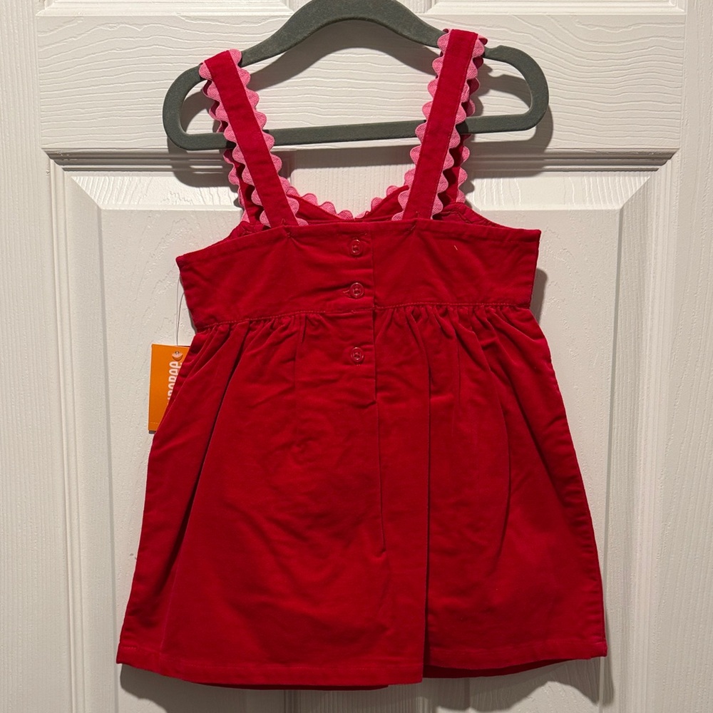 Gymboree Red Heart Dress with Scalloped Straps - NWT - Picture 4 of 5